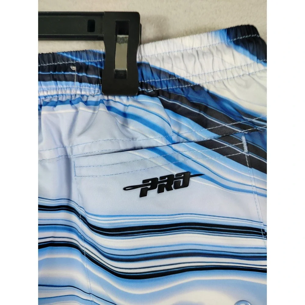 Chicago Bulls Shorts Men's Large Blue NBA Basketball Swim Trunks‎ Pro Standard